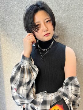 ラウンジ モリオ イケブクロ(Lounge MORIO Ikebukuro) 【morio】綺麗でかっこいい黒髪ショート♪