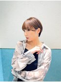 ハンサムショート/丸みショートボブ/20代30代40代50代/顔周り
