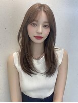 レア 銀座(Le'a)&nbsp;レイヤーカットハイレイヤー顔周りカット韓国風レイヤー髪質改善