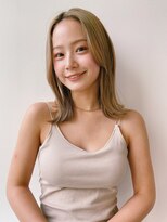 GAME船橋店/ダブルカラー/ブリーチカラー/ハイトーン【8月26日 OPEN（予定）】&nbsp;前髪なし/切りっぱなし/ベージュ/ミディアム