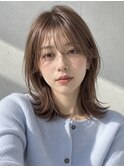 【NOA】ミディアムレイヤー×顔まわりレイヤーシースルーバング