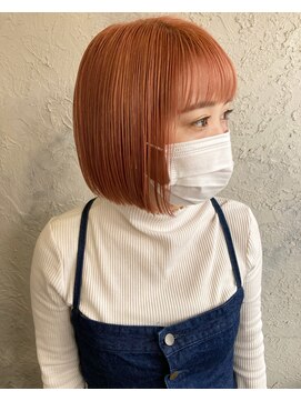 ヘアスタジオニコ(hair studio nico...) salmon pink
