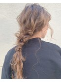 【ヘアセット】ゆるっと抜け感！編みおろし