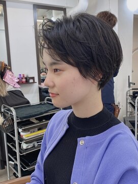 クラン 岡本(Chlan) 大人かわいいフェザーバングマッシュショート☆