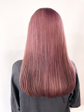 オル(Olu) 【MASAYA】ベビーピンク×艶髪ストレート