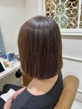 フレーム へアアンドトリートメント 天王寺北口店(FRAME) [FRAME 天王寺北口店] 艶カラー透け感ブラウン