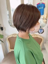 アミュレ(Amule)&nbsp;大人可愛いワイドバングストレートショートボブ梅ヶ丘美容室