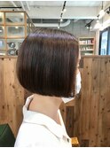 大人かわいいミニボブ美髪ボブルフショートボブ丸みショート