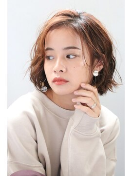 テラスコード(TERRACE CODE) ナチュラルボブ×大人ショートボブ×ウェーブ 20代30代40代
