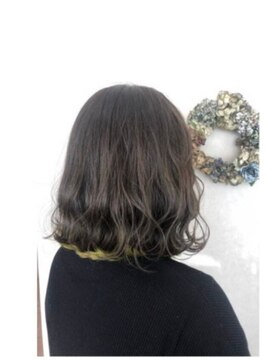 ジプソ(Gypso Hair salon) ボブインナーカラーイエロー