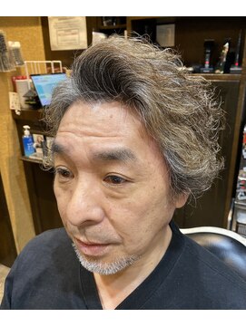 ヒロギンザ 新橋日比谷口店(HIRO GINZA) イケおじパーマ/ツーブロックマッシュ/ハイライト/束感/波巻き