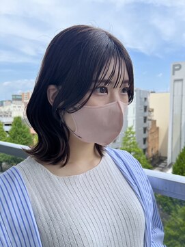 テラスヘアラボ 新潟駅南(TERRACEhairLab.) 【韓国風くびれヘア】【外ハネミディアム】