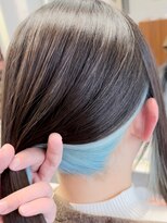 美容室シンプル ウィン(Simple Win)&nbsp;水色インナーカラー