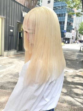 ベレーザ 渋谷(BELEZA) 7004韓国ブロンドハイライトグラデーション艶髪ハイトーンカラー