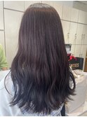 ラベンダーカラー ロングヘア