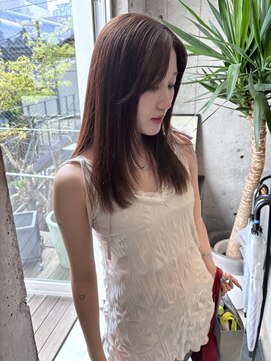 セン 表参道(sen) ハイトーンカラー/透明感ワンカラー/レイヤーカット/明治神宮前