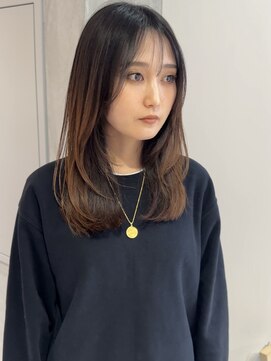 ヨーク(YOKE) 【YOKE】レイヤーくすみベージュラベンダーミルクティーベージュ