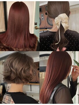 アンプラグド(unplugged) ブロンドベージュブリーチなしダブルカラーハイトーン透明感