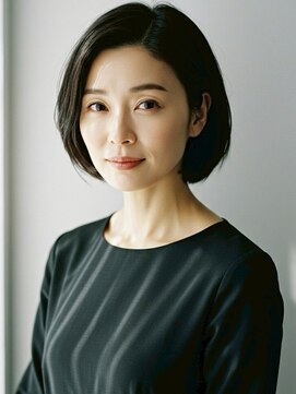 ワンマイル 八潮店(one mile) 耳掛けショートボブ×大人ナチュラル