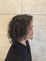 アメラボ 植田山店(Amelab)&nbsp;【波巻きサーフカール】メンズミディアム  黒髪