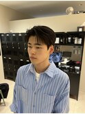 ダウンパーマ　センターパート　ニュアンスパーマ