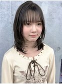 池袋 ロブ 顔周りレイヤー レイヤーカット ミディアムレイヤー