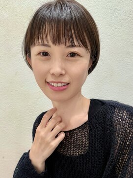 ステアケース 武蔵小杉店(stair:case) マッシュショート大人かわいいカーキアッシュ２０代３０代４０代