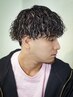 【青山限定】カット+パーマ+ハイライト+トリートメント ￥26400~#メンズサロン