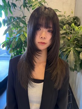 ラヴィズム 長岡店(LUVISM) 韓国/顔周りレイヤー/ダブルカラー/ベージュ/前髪新潟長岡宮関