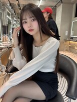 ロンドミラー 博多店(Lond Mirror)&nbsp;ミディアムヘア/暗めカラー/デザインカラー/グランマッシュ