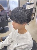 波巻きパーマ/波巻きツイストスパイラル/ラウンドマッシュ