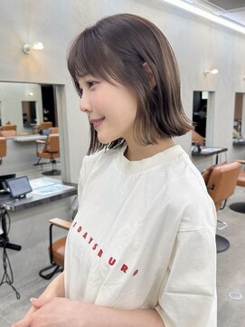 ガーデン 渋谷(GARDEN) 小顔大人ボブ暗めカラーミディアムデザインカラー