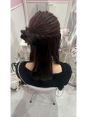 サイドだんごツイスト内巻き
