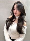 イメチェン韓国前髪ピンクベージュショート仙台レイヤーカット