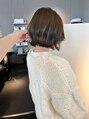 ヘアーエスクールシーユー 枚方T-SITE店(hair S.COEUR×Cu)&nbsp;bob×olive beige
