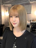 エルバイラビス 大宮(elu by lovis)&nbsp;《鈴木茉奈》ミルクティー/ベージュ/ボブ/大宮