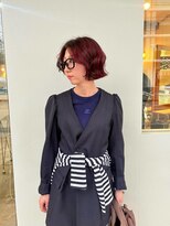 木村美容店&nbsp;［木村美容店］　ボルドーカラー　ボブカット
