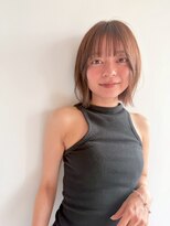 ブラウヘアアンドケア(care) レイヤーボブ×ナチュラルブラウン