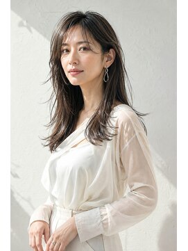 アッシュ 学芸大学店(Ash) ロング/大人女性/グレージュ/髪質改善カラー/白髪ぼかし