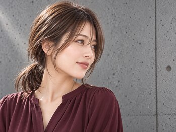アッシュ 千歳烏山店(Ash)の写真/【千歳烏山】顔周りの似合わせで印象が変わる。結んでも下ろしても扱いやすい大人ヘアへ