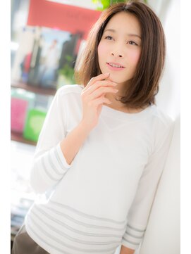 シュ シュ ヘア 本厚木店(Chou Chou hair) 毛先ワンカール♪艶ブラウンセミディー☆a