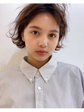 グッデイ ヘアー(GOOD DAY HAIR) 毛先パーマ　黒髪 シアーグレージュ　くすみベージュ