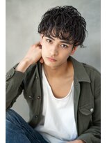 オースティン 錦糸町(AUSTIN) ツイストパーマ七三オールバックマッシュウルフスリークショート