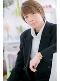 8/13斜めバングｘメルティカラーで個性的ミニウルフショートa1