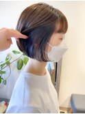 【宮本大輔】インナーカラーブルージュグレージュミニボブ