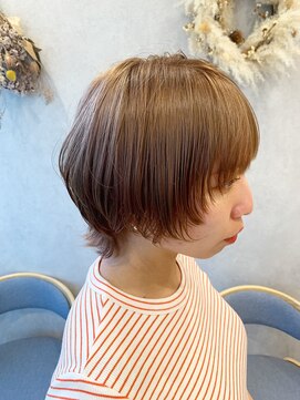 テクライズ 刈谷店(TECHRISE) ミルクティーベージュ/ショートウルフ