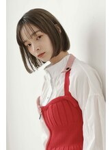 エルサロン 大阪店(ELLE salon) ミニボブ シースルーバング 髪質改善トリートメント/トッティー