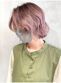 ピンクベージュグラデーション_チェリーブラウン_ba366641