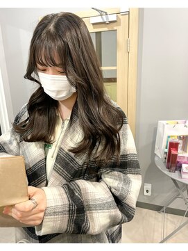 アトレ(attrait) ＊くすみベージュ 透明感 大阪 天王寺美容室 グレージュ