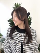 ピープスアンドスー 表参道 渋谷(Peeps&Suu.) ダークラベンダー/ハーフアップ/髪質改善TR/韓国ヘア